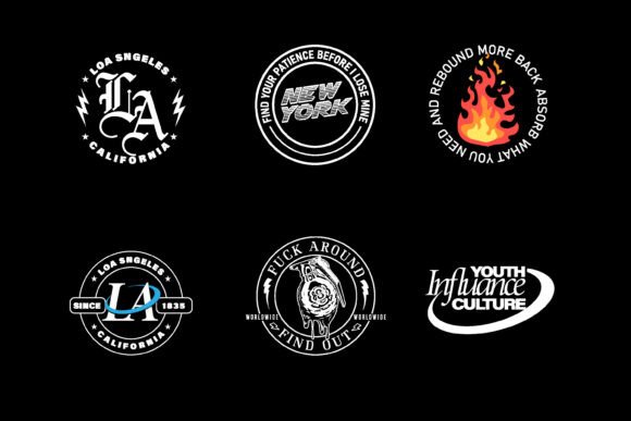 Badge Patch Retro Typography Graphic: Bold Branding