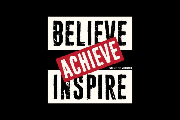 Believe Inspire Typography: Aesthetic Quotes for Modern Brands