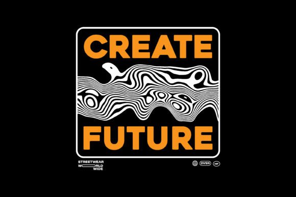 Create Future Typography Graphic: Bold & Modern Lettering