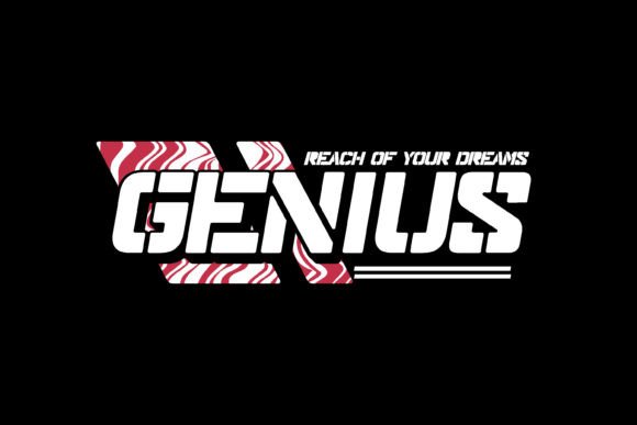 Genius Typography Badge Graphic Tee: A Designer's Favorite