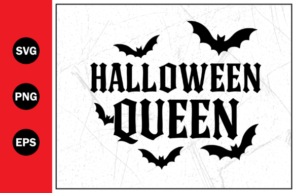 Halloween Queen Graphic with Bats SVG: A Bold Design Asset