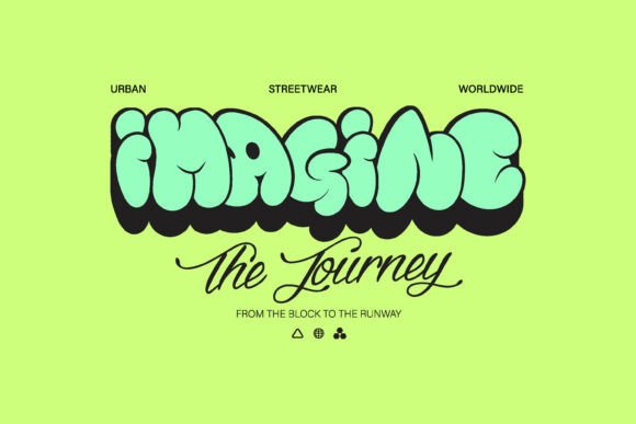 Imagine Bubble Typography: A Fresh Take on Custom Apparel
