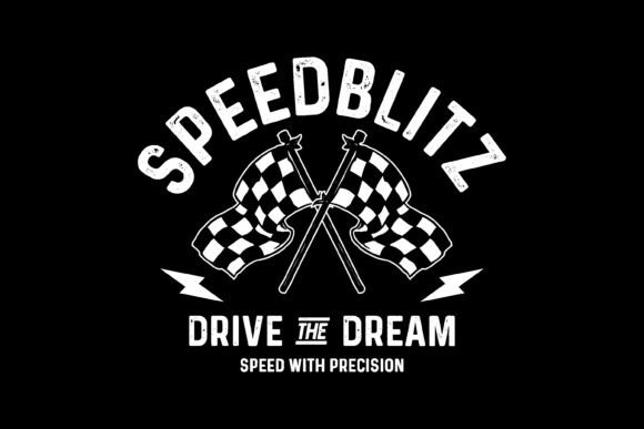 Speed Built Typography: A Bold Graphic Tee Typeface