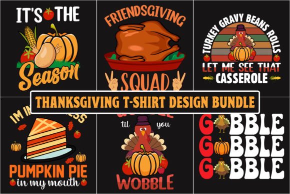 Thanksgiving Graphic Bundle 3: Instant Download for Print