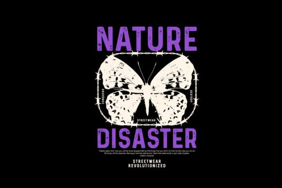 Unleash Chaos: The Nature Disaster Skull Graphic Aesthetic