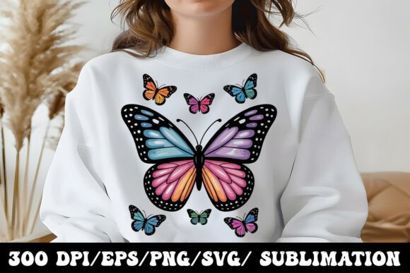 Vibrant Butterfly Graphic Tee: A Wearable Masterpiece
